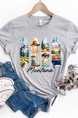 US3001-E3061MT Montana State Brushstroke Graphic Tee $12.5