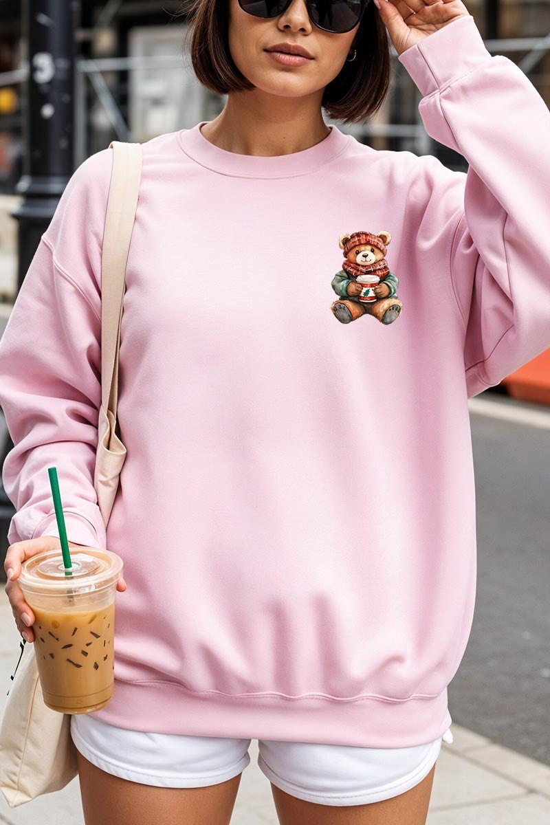 UL180-E3175 Christmas bear Graphic Sweatshirt $20
