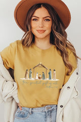 US3001-E3183 Nativity Gift Graphic Tee $12.5