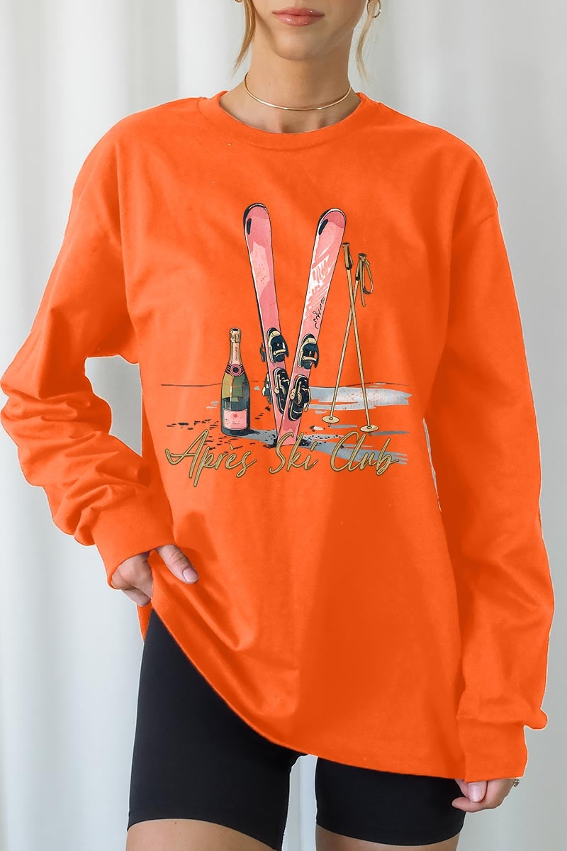 UL240P-E3187 Apres Ski Club Graphic Plus Long Sleeve Tee $17