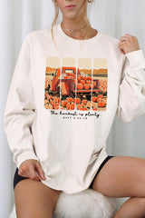 UL240P-E3172 Harvest Is Plenty Graphic Plus Long Sleeve Tee $17
