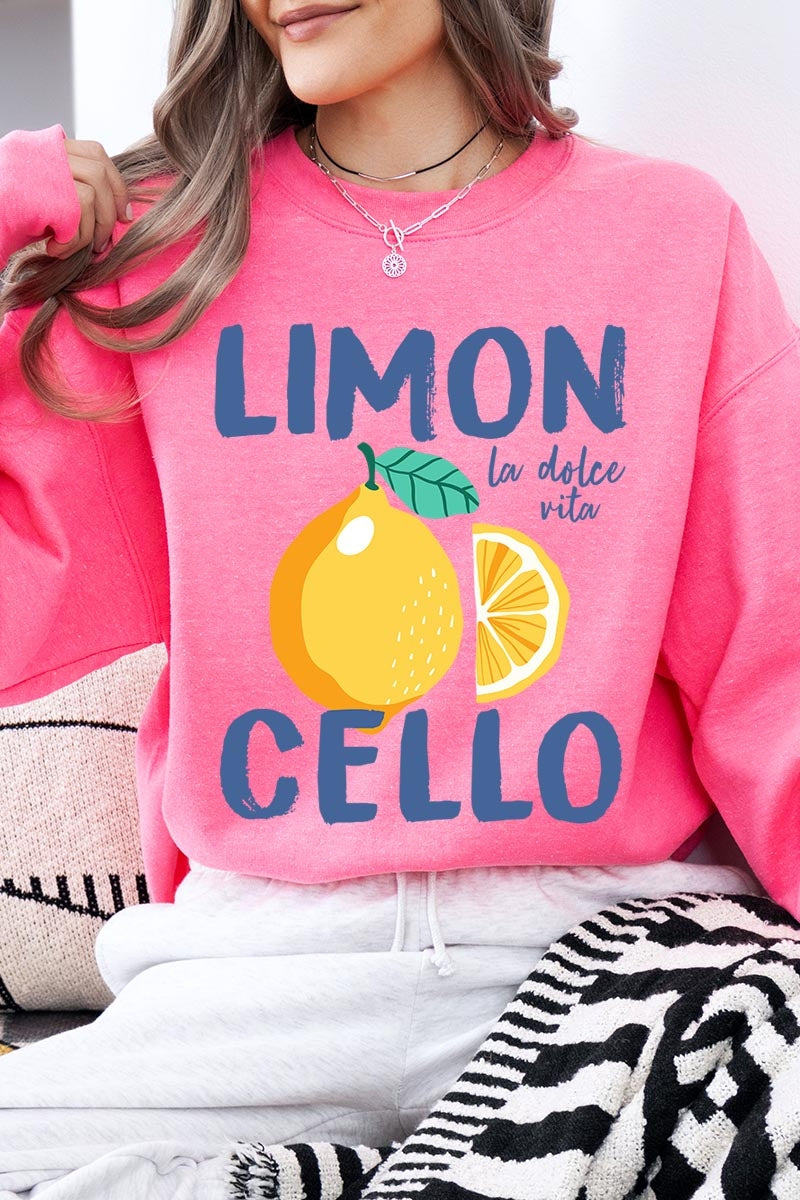UL180-E3056 Limoncello Graphic Sweatshirt $20