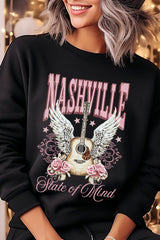 UL180P-E3157 Nashville Rose Graphic Plus Sweatshirt $25