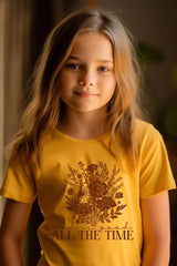 US3001Y-E3116Z God Is Good Floral Kids Graphic Tee $11