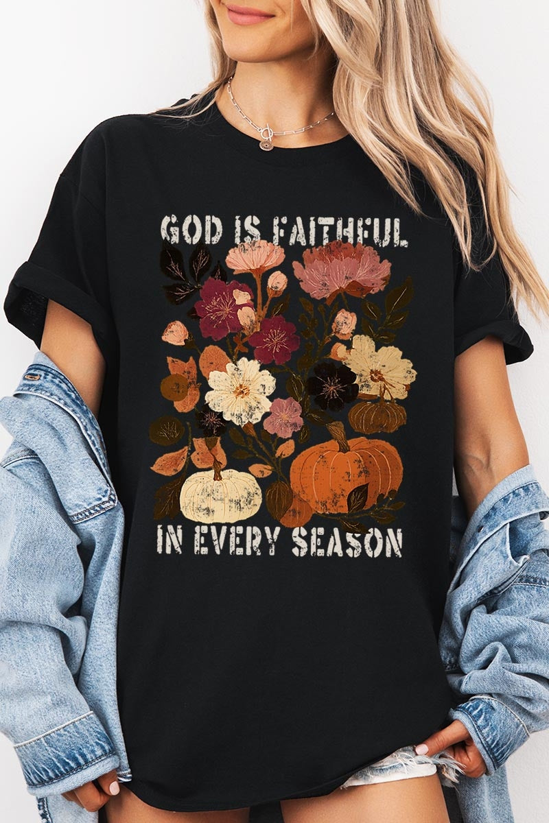 5000P-E3171 Faithful In Every Season Graphic Plus Heavy Cotton Tee $12.75