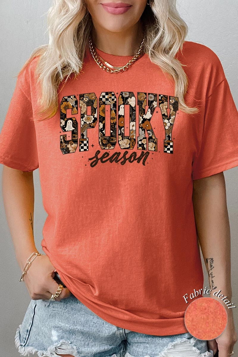 5000P-E3105 Spooky Halloween Graphic Plus Heavy Cotton Tee $12.75