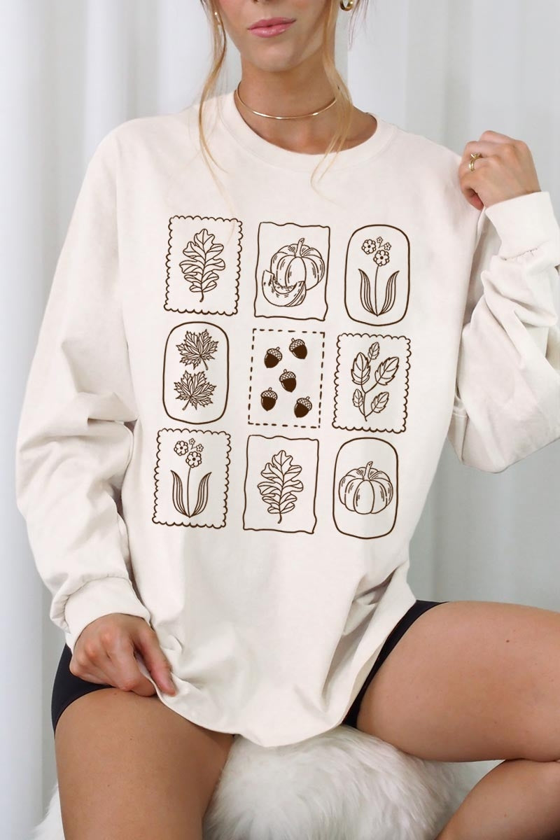 UL240P-E3101 Autumn Graphic Plus Long Sleeve Tee $17