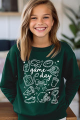 UL180B-E3081Z Football Doodles Kids Graphic Sweatshirt $20