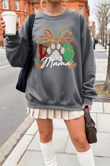 UL180-E3194 Dog Mama Christmas Paw Graphic Sweatshirt $20