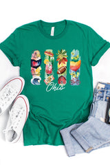 US3001P-E3061OH Ohio State Brushstroke Graphic Plus Tee $16