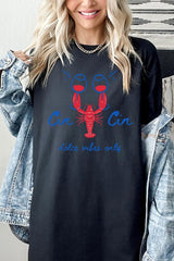 5000P-E3069 Cin Cin Lobster Graphic Plus Heavy Cotton Tee $12.75