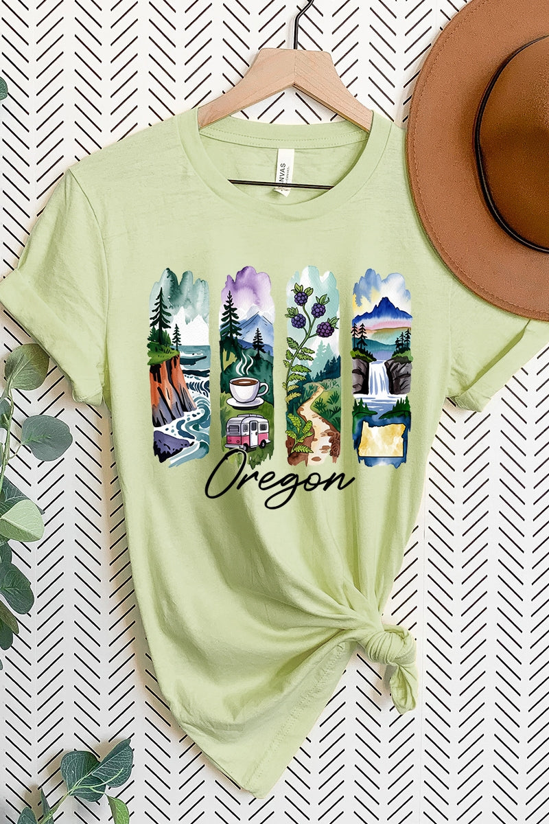 US3001-E3061OR Oregon State Brushstroke Graphic Tee $12.5