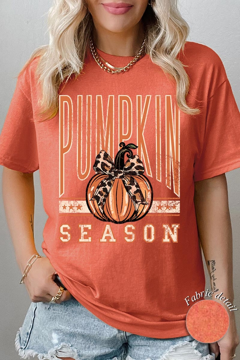 5000P-E3145 Pumpkin Season Graphic Plus Heavy Cotton Tee $12.75