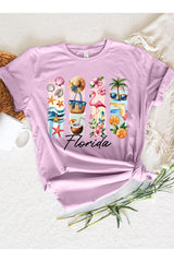 US3001P-E3061FL Florida State Brushstroke Graphic Plus Tee $16
