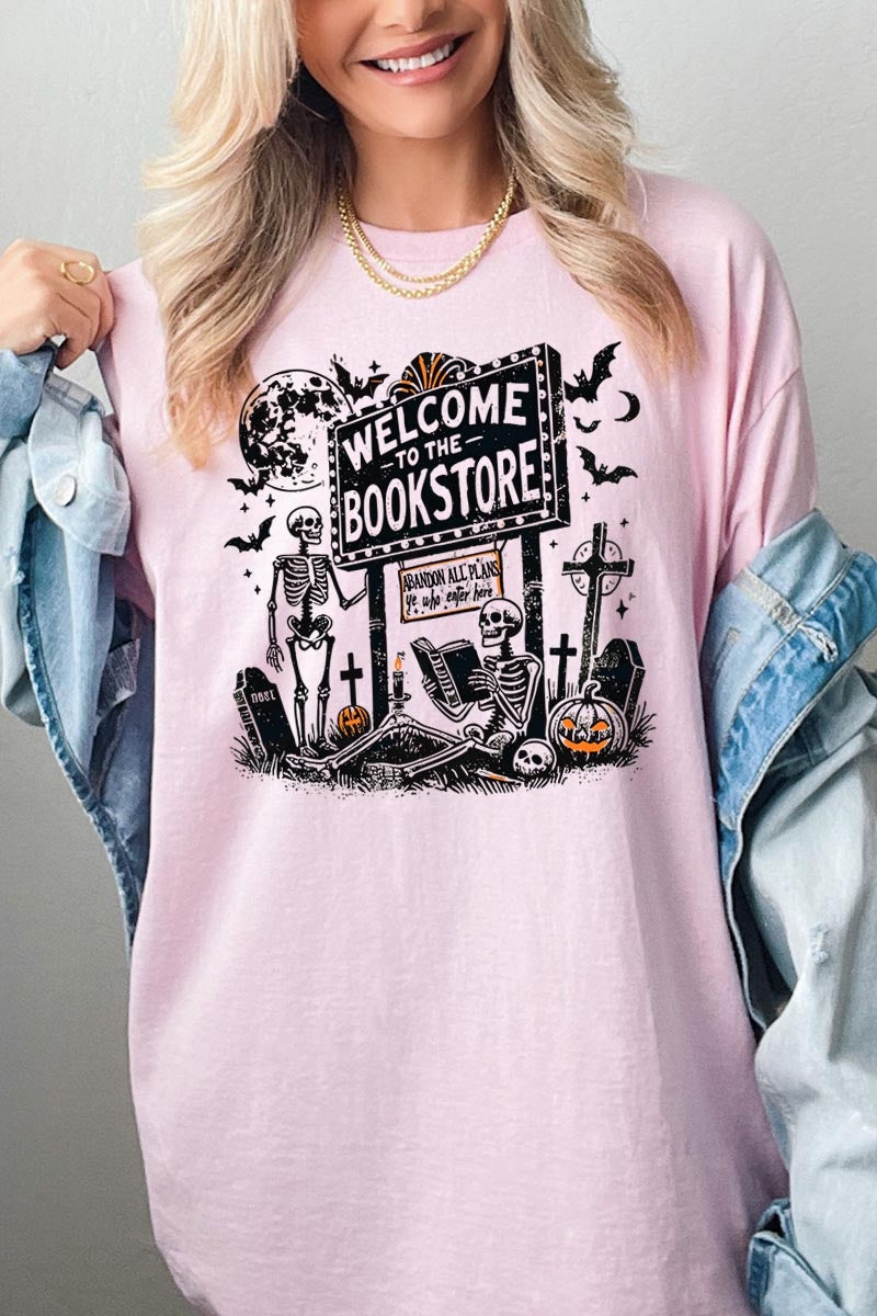 5000-E3122 Bookstore Halloween Graphic Heavy Cotton Tee $9
