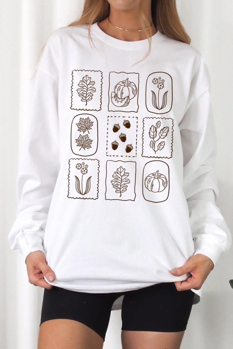 UL240P-E3101 Autumn Graphic Plus Long Sleeve Tee $17