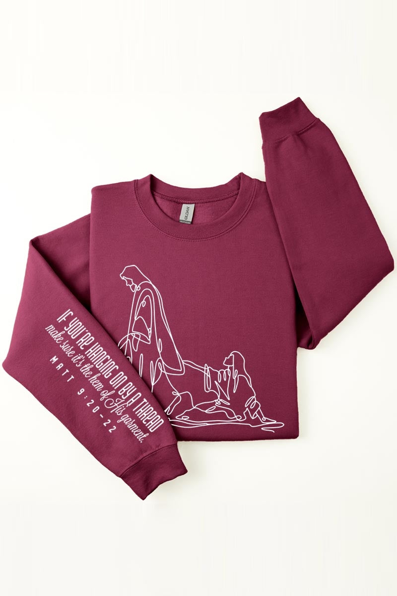 UL180P-E3075FS If Youu2019re Hanging On Graphic Plus Sweatshirt $27