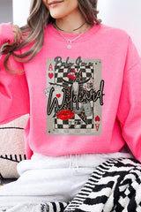 UL180-E3099 Retro Wildcard Graphic Sweatshirt $20