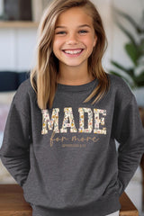 UL180B-E3068Z Made for More Faith Kids Graphic Sweatshirt $20