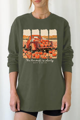 UL240-E3172 Harvest Is Plenty Graphic Long Sleeve Tee $13.75