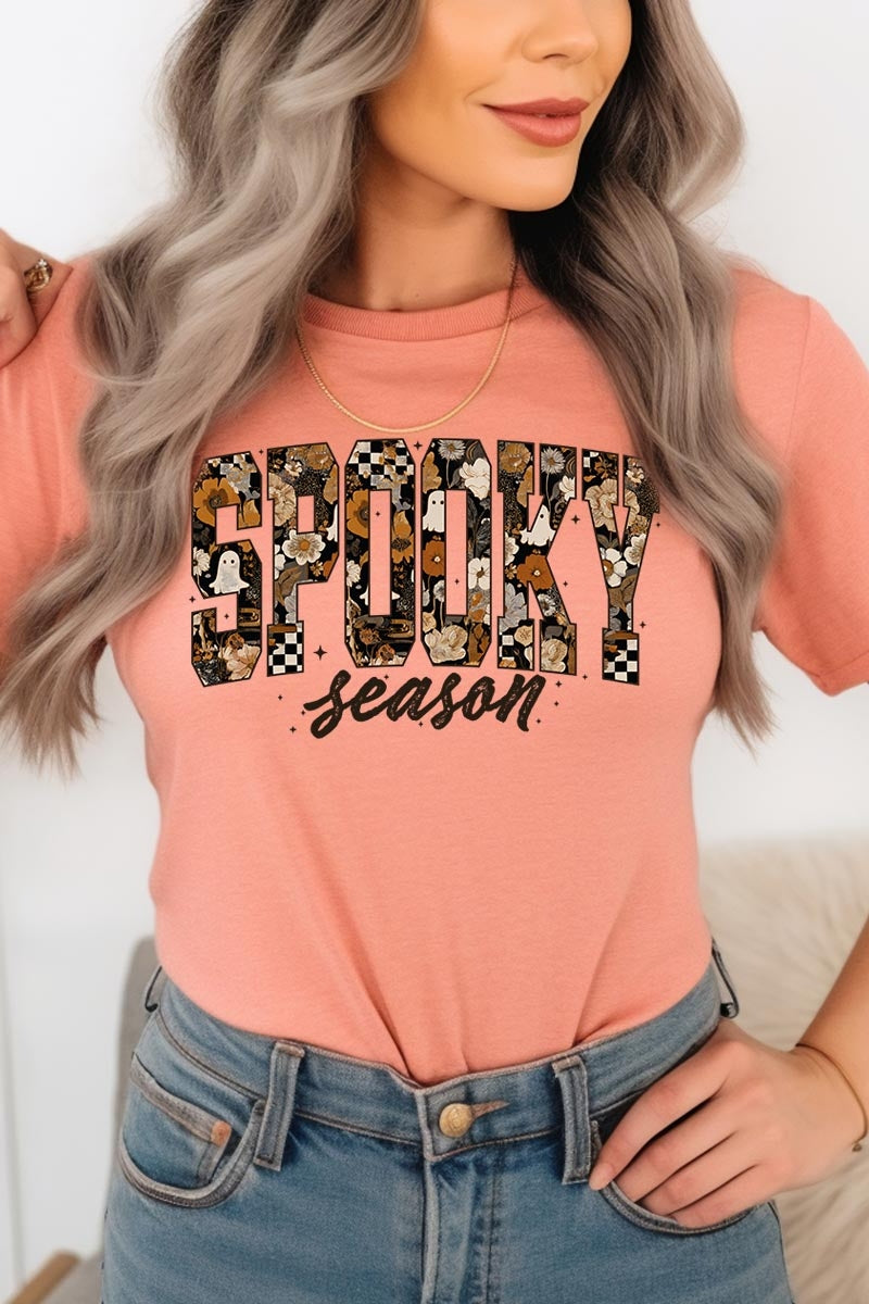 US3001P-E3105 Spooky Season Halloween Graphic Plus Tee $16