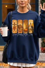 UL180P-E3169 Give Thanks To The Lord Graphic Plus Sweatshirt $25