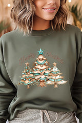 UL180P-E3185 Howdy Christmas Graphic Plus Sweatshirt $25