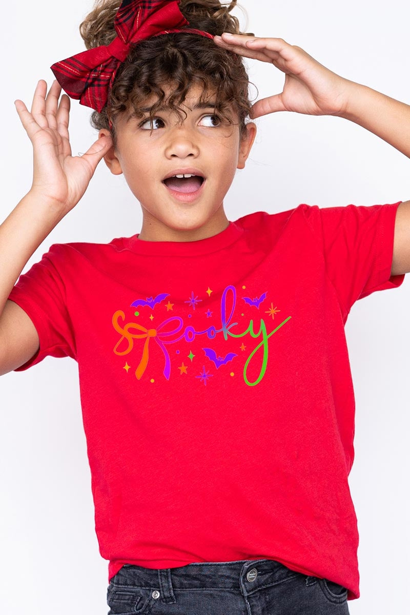 US3001Y-E3109Z Spooky Halloween Kids Graphic Tee $11