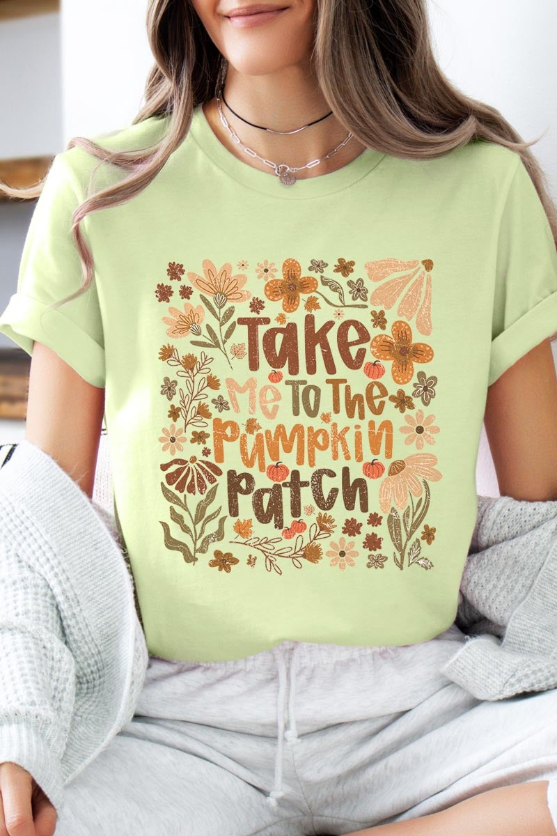 US3001P-E3136 Take Me To The Pumpkin Patch Graphic Plus Tee $16