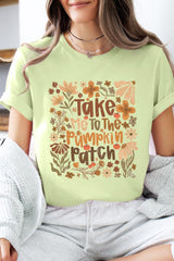 US3001P-E3136 Take Me To The Pumpkin Patch Graphic Plus Tee $16