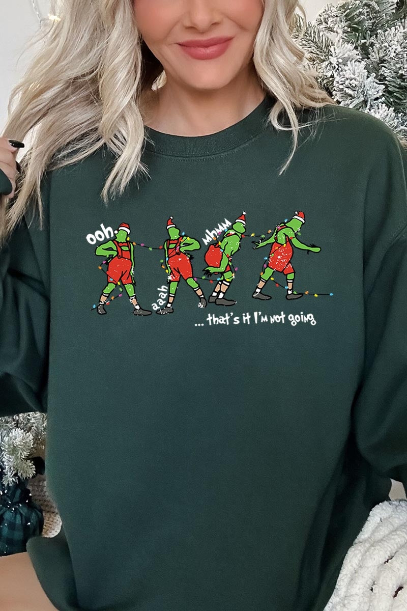 UL180-E3203 Grinch Dance Funny Christmas Graphic Sweatshirt $20
