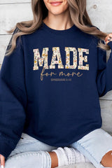 UL180P-E3068 Made for More Faith Graphic Plus Sweatshirt $25