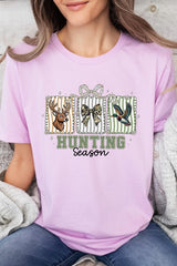 US3001-E3192 Deer & Duck Hunting Season Graphic Tee $12.5