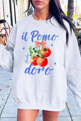 UL180-E3070 Il Pomodoro Tomato Art Graphic Sweatshirt $20
