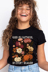 US3001Y-E3171Z Faithful In Every Season Kids Graphic Tee $11