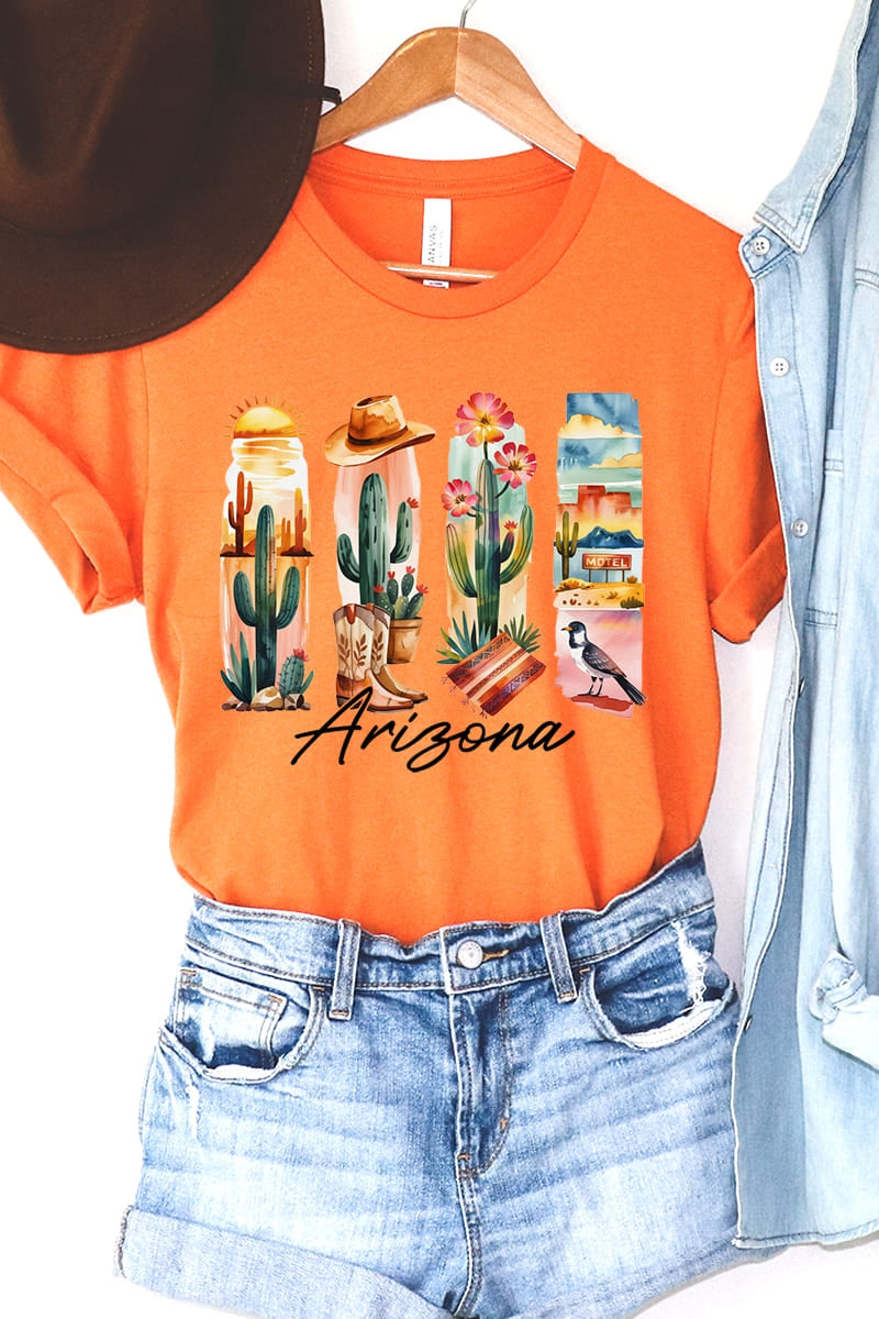 US3001P-E3061AZ Arizona State Brushstroke Graphic Plus Tee $16