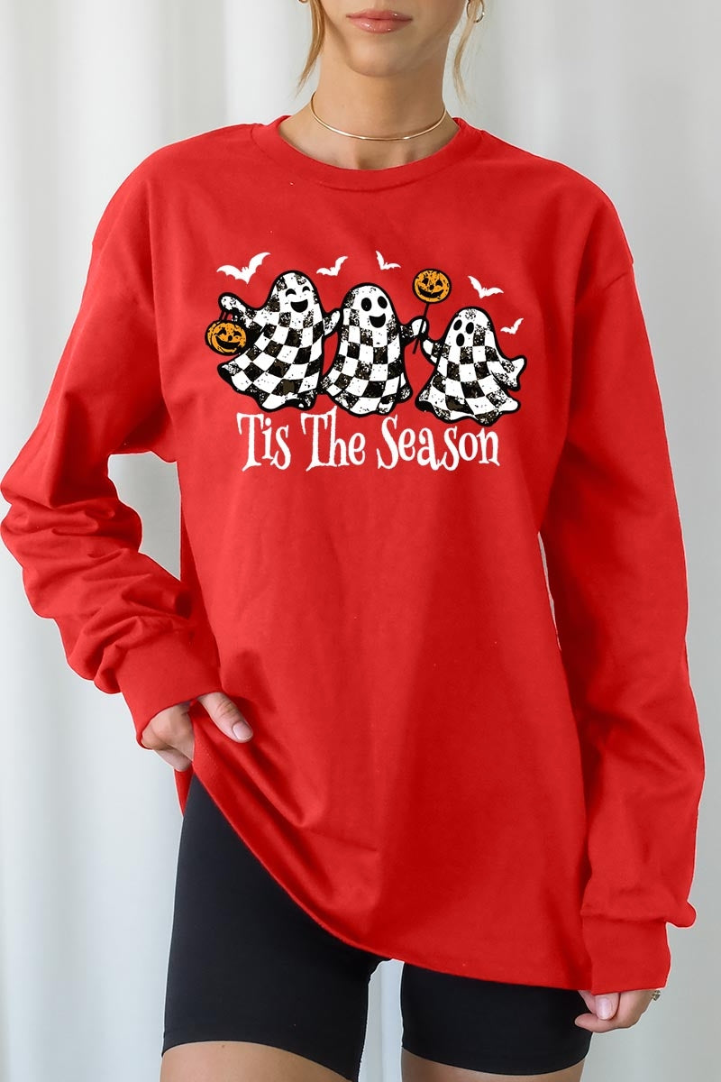 UL240P-E3124 Retro Ghosts Graphic Plus Long Sleeve Tee $17