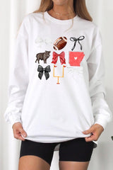 UL240-E3077 Arkansas Football Graphic Long Sleeve Tee $13.75