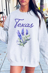 UL180-E3060 Texas Bluebonnet Graphic Sweatshirt $20