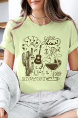 US3001-E3097 Cowgirl Country Music Graphic Tee $12.5