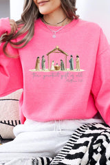 UL180-E3183 Nativity Gift Graphic Sweatshirt $20