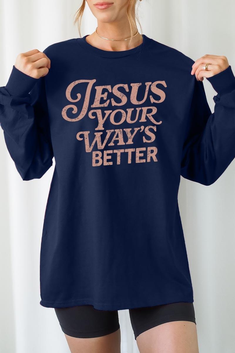 UL240-E3114 Christian Graphic Long Sleeve Tee $13.75