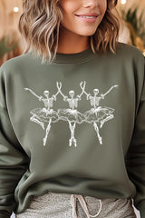 UL180P-E3156 Halloween Ballerina Graphic Plus Sweatshirt $25