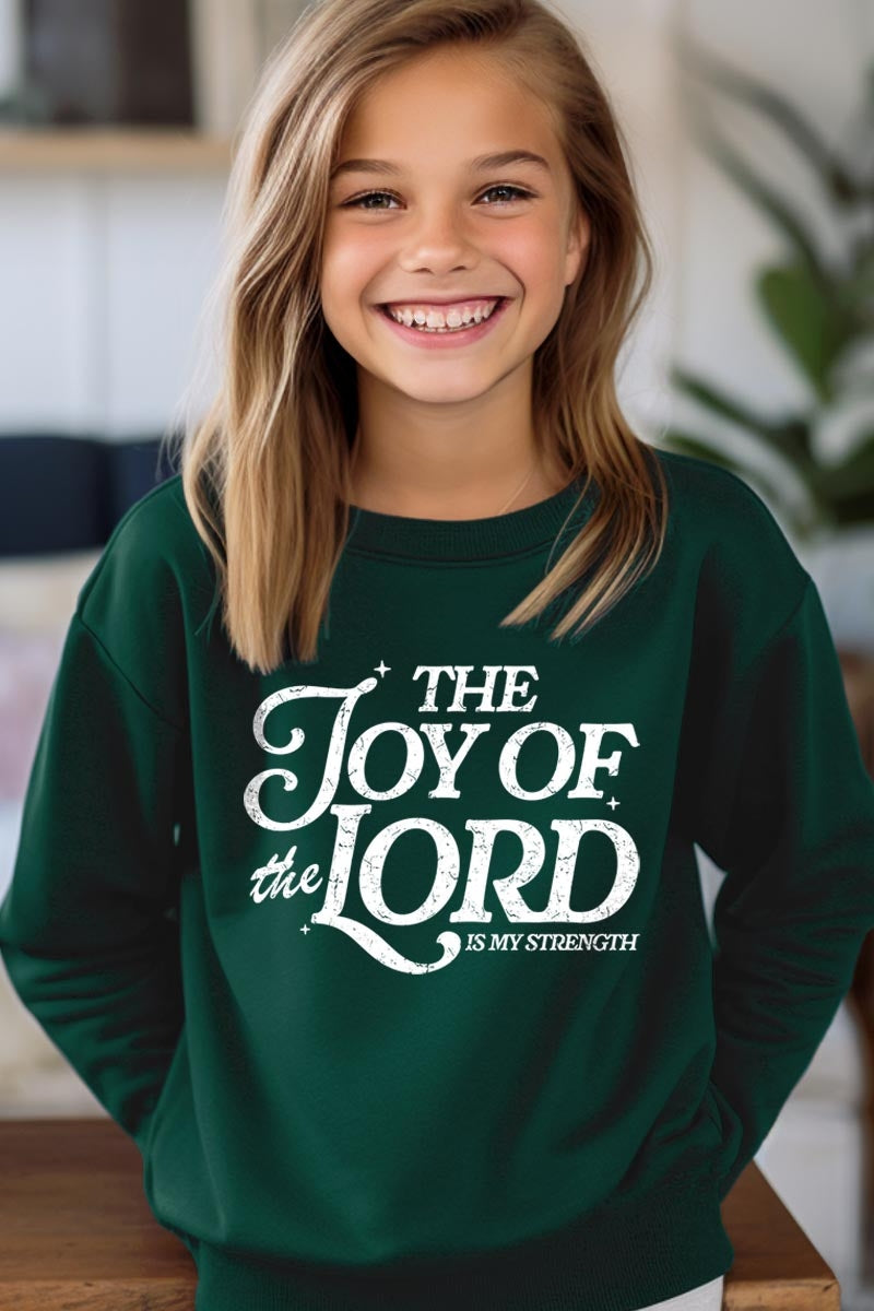 UL180B-E3179Z Joy of the Lord Kids Graphic Sweatshirt $20