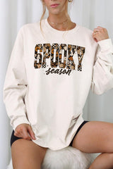 UL240P-E3105 Spooky Season Halloween Plus Long Sleeve Tee $17