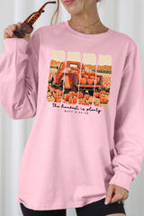 UL240P-E3172 Harvest Is Plenty Graphic Plus Long Sleeve Tee $17