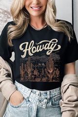 US3001-E3095 Howdy Desert Western Graphic Tee $12.5