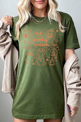 US3001-E3141 Halloween Doodle Graphic Tee $12.5