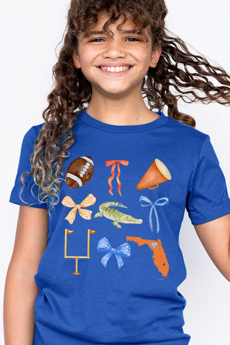 US3001Y-E3078Z Florida Football Kids Graphic Tee $11