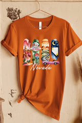 US3001-E3061NV Nevada State Brushstroke Graphic Tee $12.5